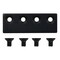 National Hardware National Hardware 3-1/8 in. L Matte Black Steel Sliding Door Hardware Connecting Adapter 1 pk N700-106 - alternate 2